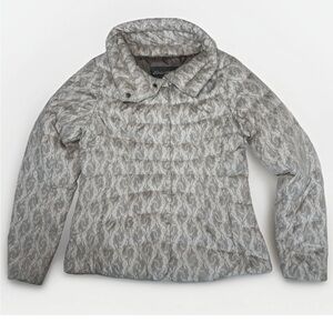 Eddie Bauer Women’s Goose Down Quilted Puffer Jacket Medium Lightweight Damask